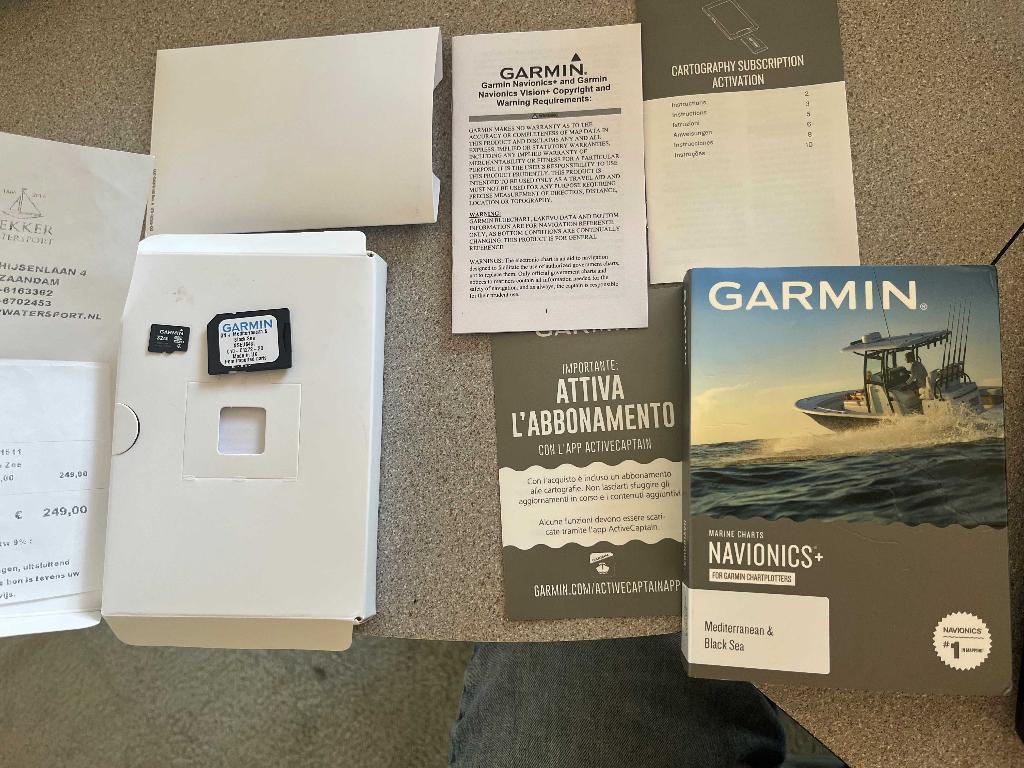 Garmin Navionics+ Waterkaart Centraal  West Europa NSEU643L, Ophalen of Verzenden, Nieuw, Kaartplotter of Fish Finder