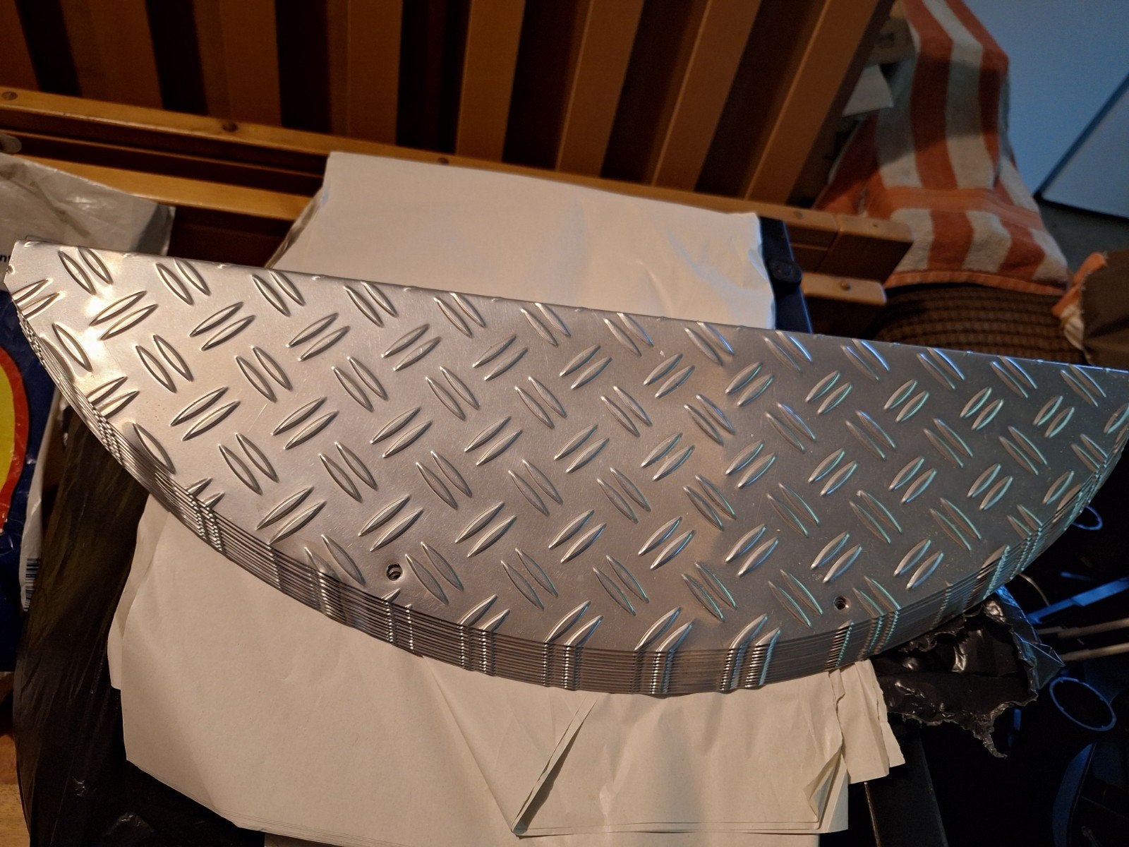 14 stuks aluminium traptreden - Nieuwstaat, Ophalen