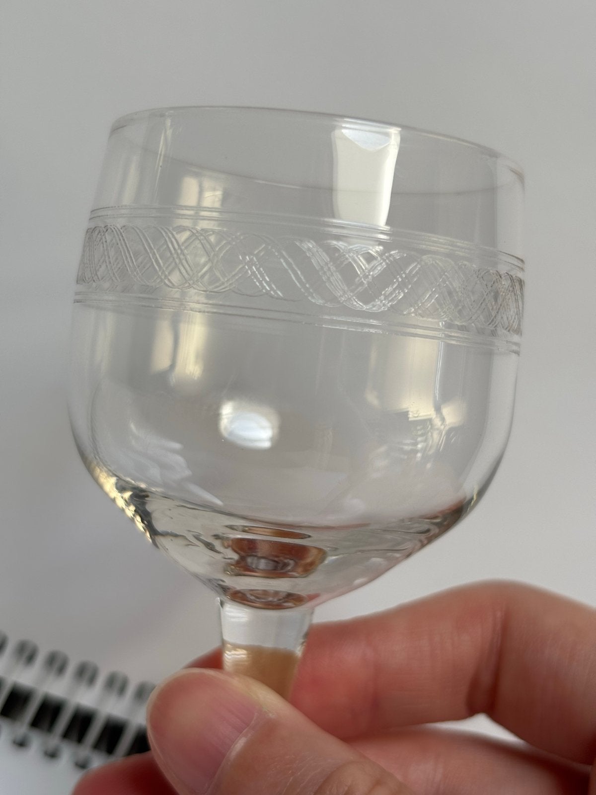 Borrelglaasje met decoratie, Ophalen, Gebruikt, Borrel- of Shotglas