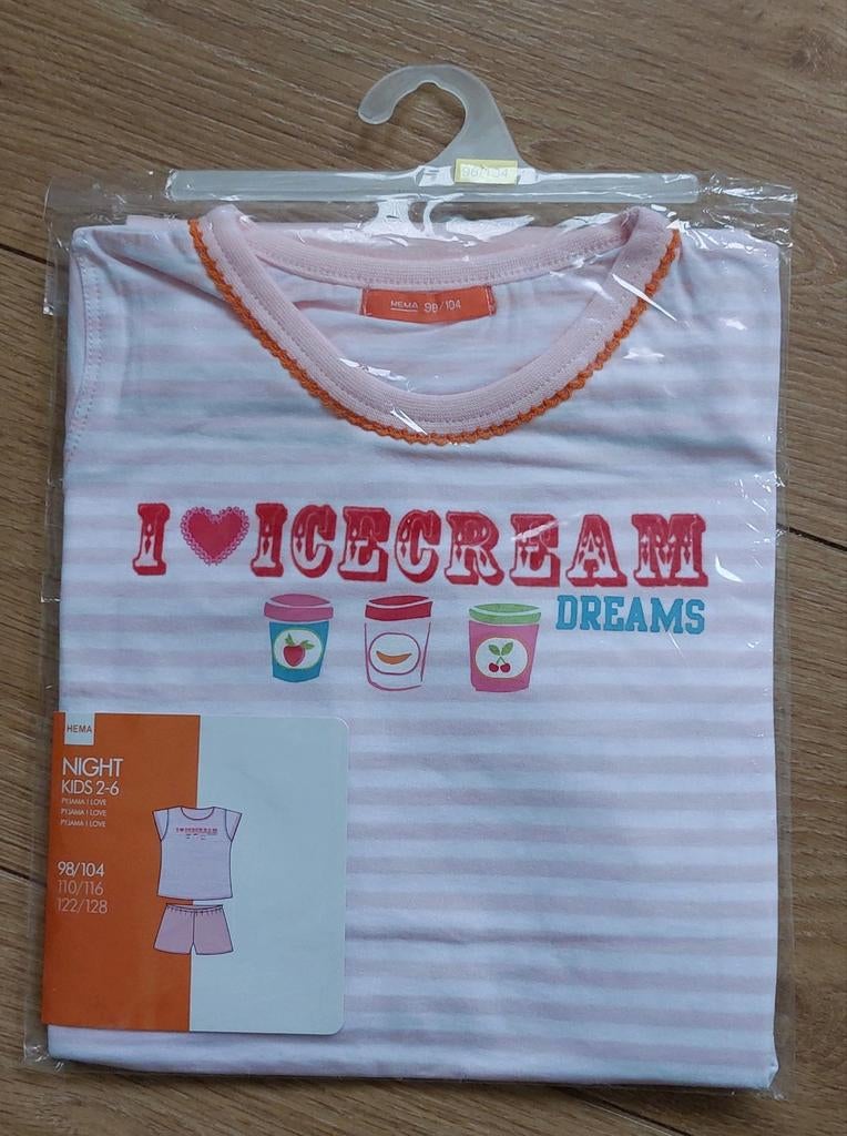 Nieuw shortama maat 98 104 hema, Kinderen en Baby's, Kinderkleding | Maat 98, Nacht- of Onderkleding, Meisje, Nieuw, Ophalen of Verzenden