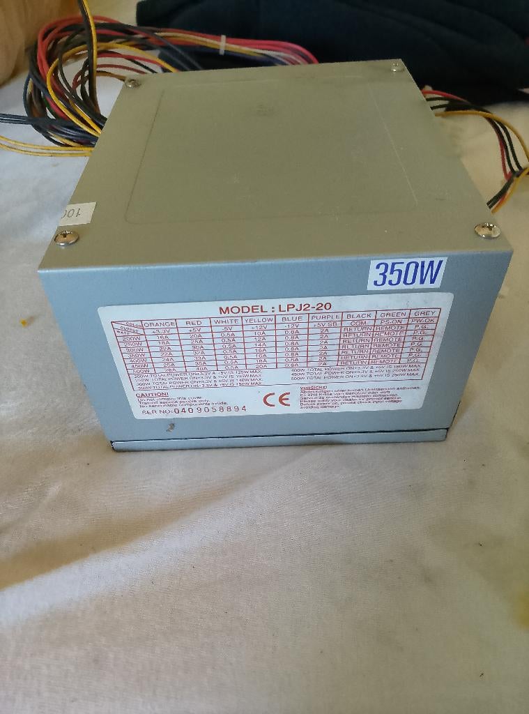 PC Voeding 350W, Ophalen of Verzenden, Gebruikt