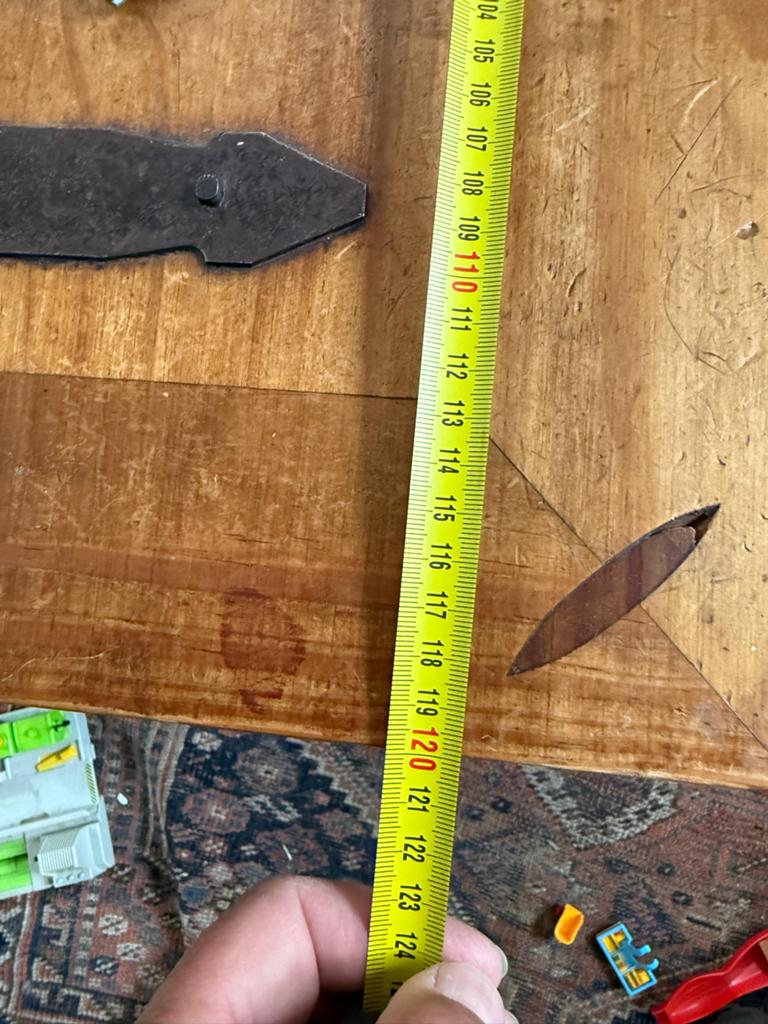 Houten Kist met Metalen Beslag - Vintage Opbergkist, Ophalen