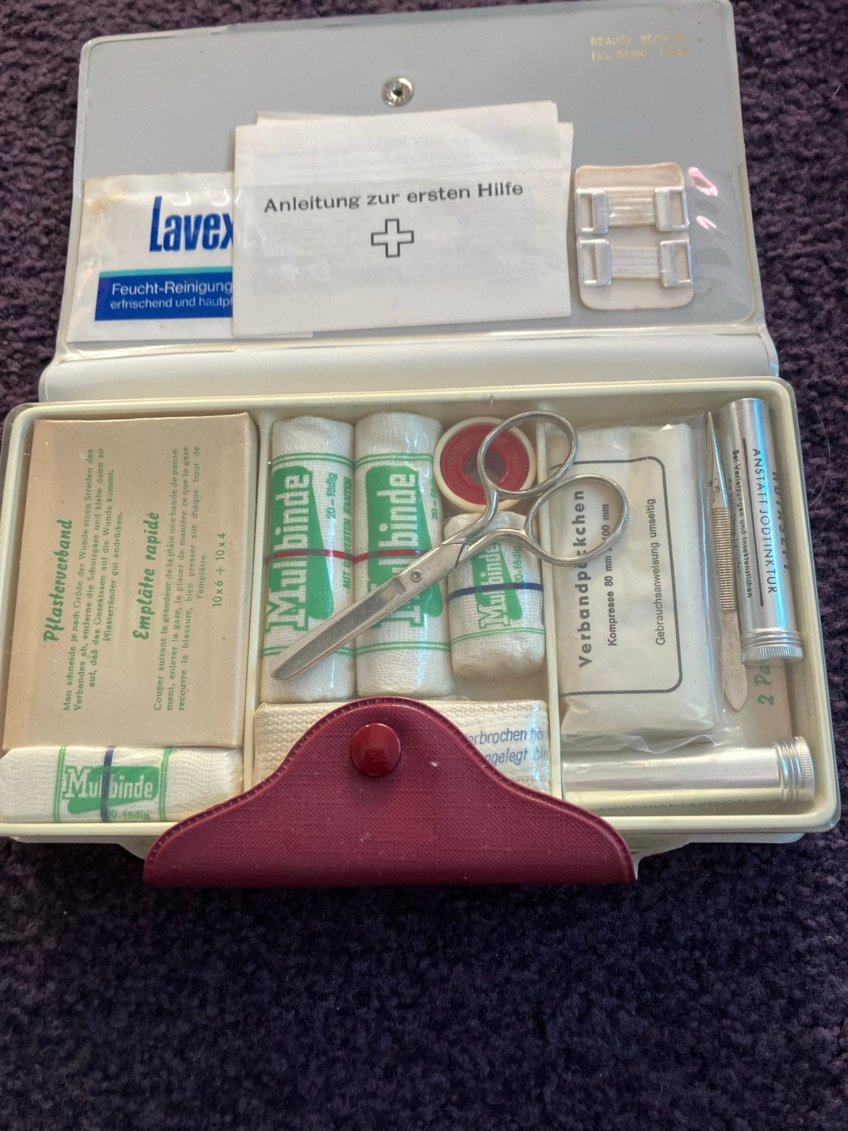Vintage Ongebruikte EHBO-set - Compleet, Ophalen of Verzenden