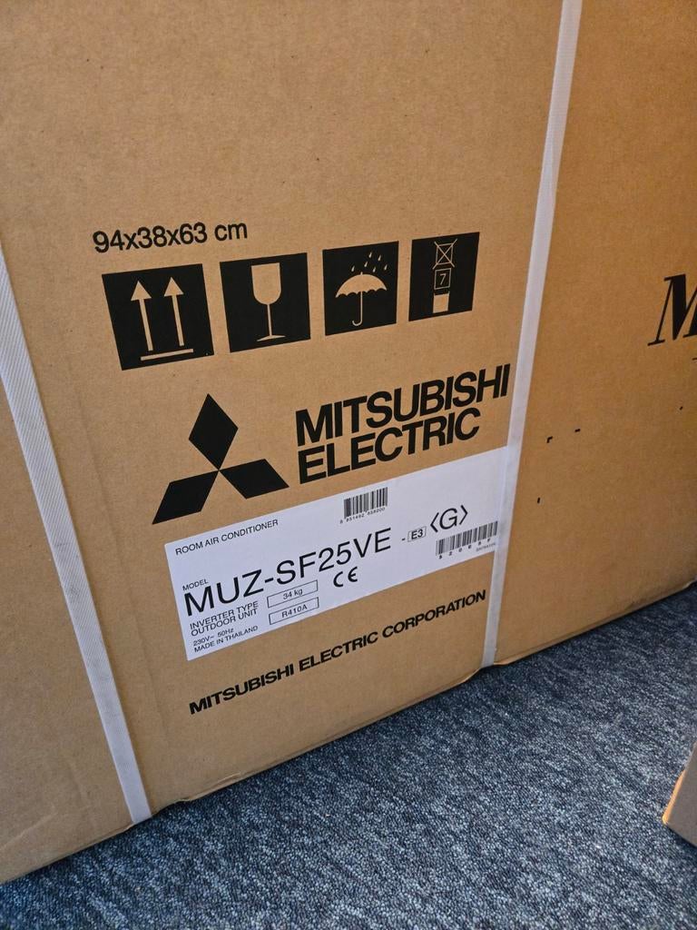 Nieuw in doos Mitsubishi Electric airco buitendeel, Witgoed en Apparatuur, Airco's, Ophalen of Verzenden, Nieuw, Wandairco