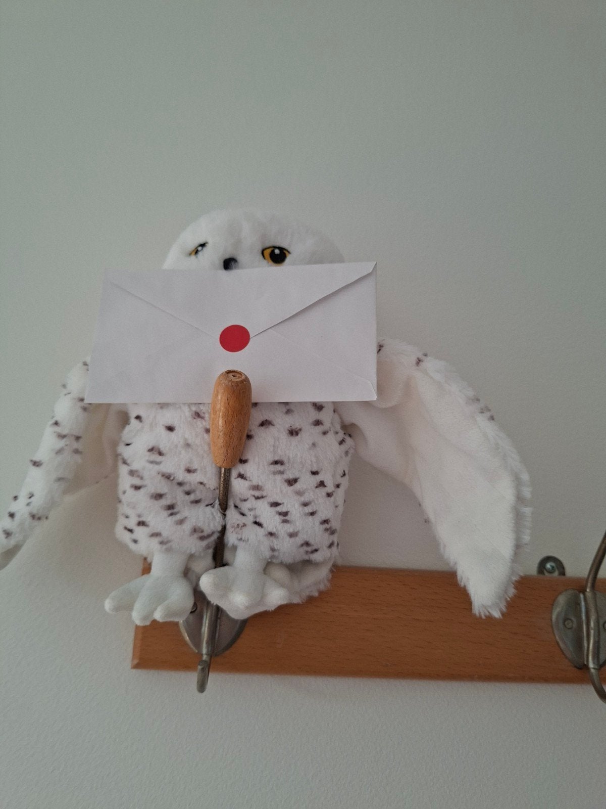 Harry Potter Hedwig knuffel met brief, Overige merken, Overige karakters, Overige typen, Ophalen of Verzenden