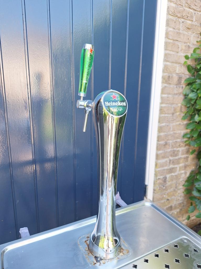 Heineken tapzuil type Bone biertap mancave thuisbar bierzuil, Ophalen of Verzenden, Gebruikt, Overige merken