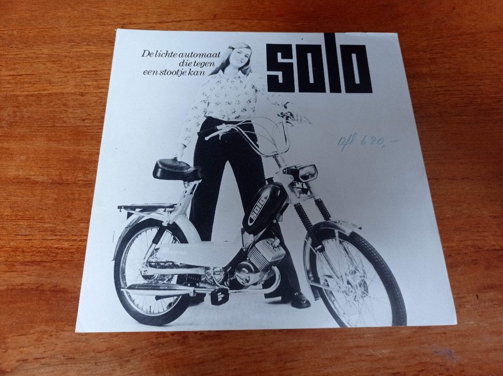 brommer SOLO Greenib Sassenheim 1977 folder 50cc, Ophalen of Verzenden, Zo goed als nieuw, Zadel, Overige merken