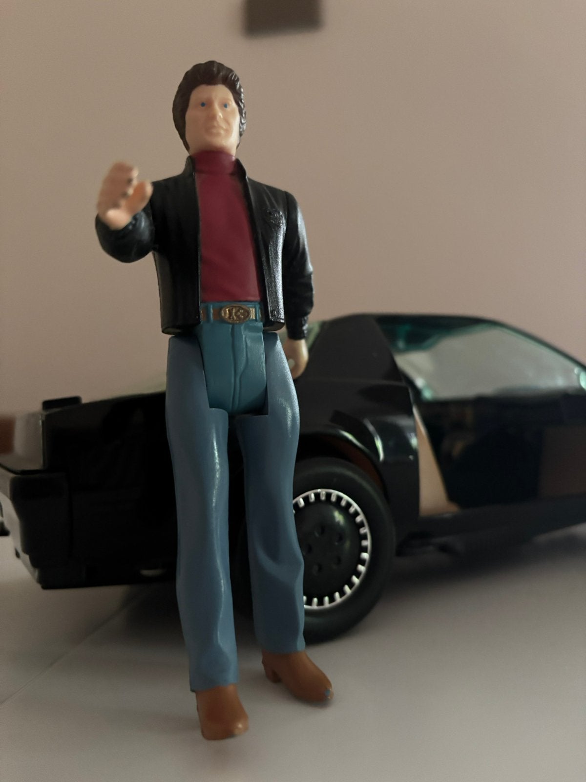 Knight rider action figure en Kitt 1983, Ophalen of Verzenden, Gebruikt, Overige merken