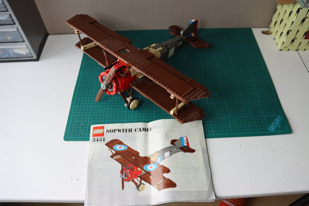 Lego Sopwith Camel 3451 met instructieboekje, Lego, Ophalen of Verzenden, Zo goed als nieuw, Compleet