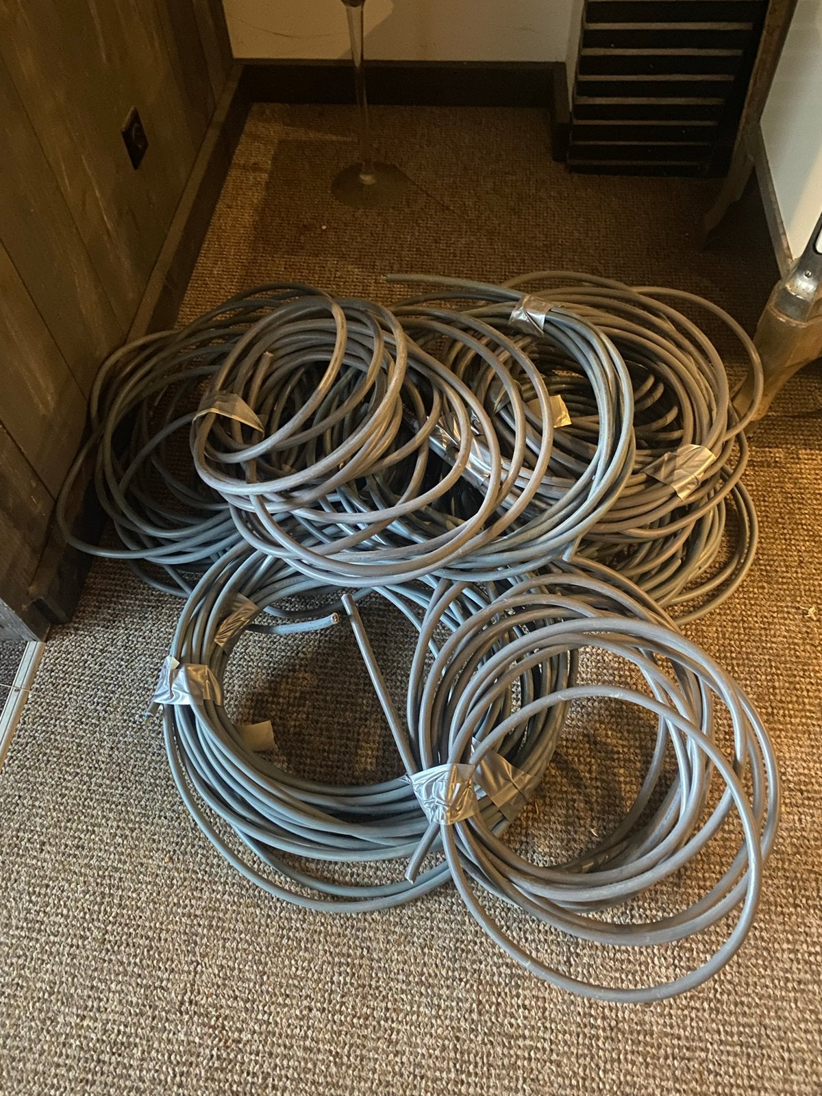YMvK kabel 5x2.5 per meter - 250-280 strekkende meter, Ophalen of Verzenden, Gebruikt, Kabel of Snoer