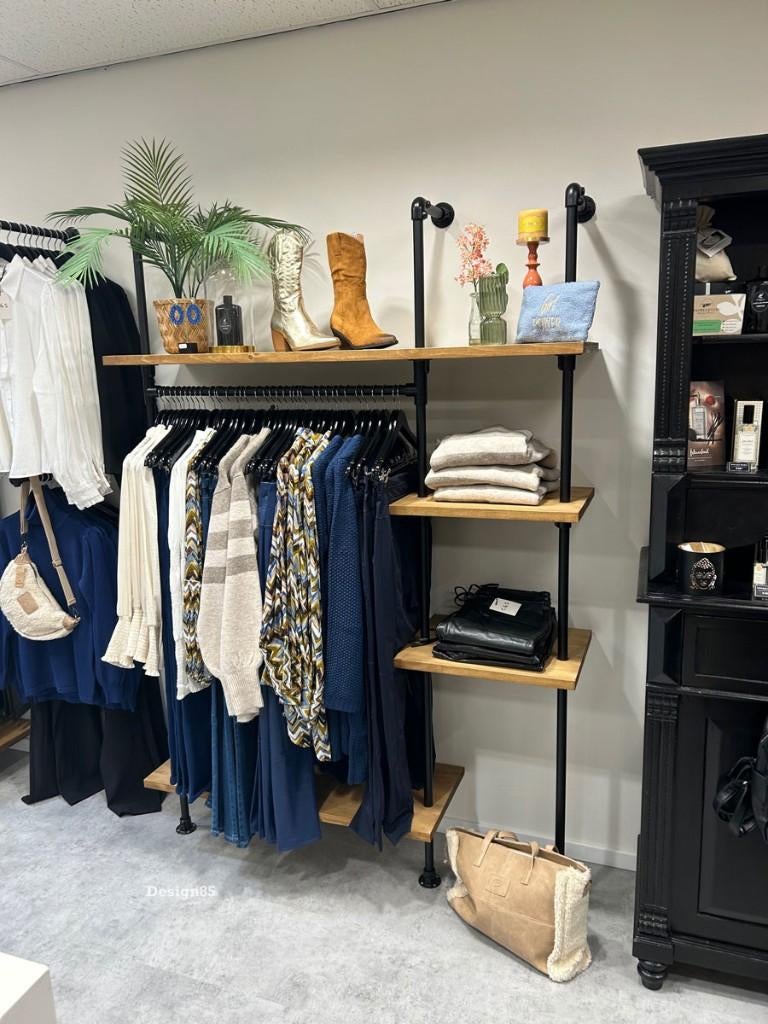 Steigerbuis kledingrek met verstelbare schappen, Kleding | Dames, Kledingrekken, Ophalen of Verzenden, Nieuw