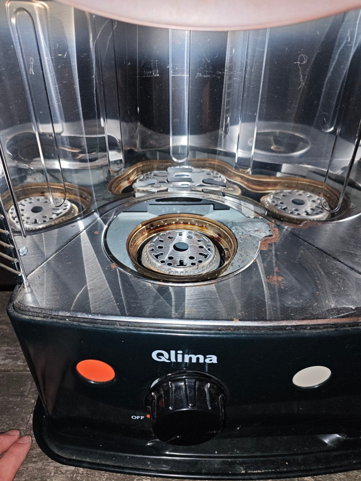 Qlima Petroleumkachel R4024TC - 2.4kW, Huis en Inrichting, Kachels, Ophalen, Gebruikt, Overige brandstoffen, Petroleumkachel