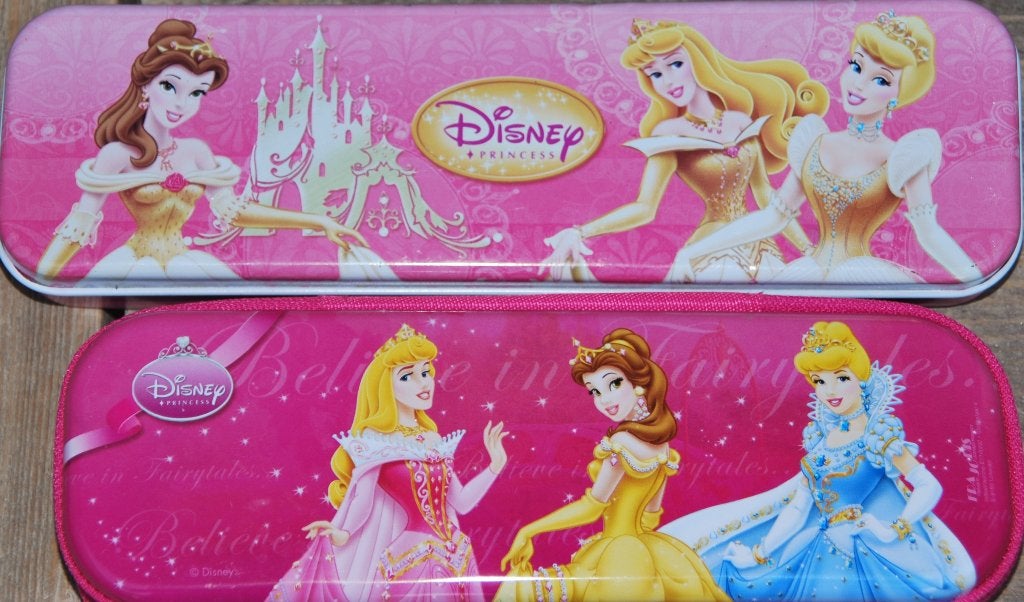 Disney Prinsessen etui (2 stuks), Ophalen of Verzenden, Sneeuwwitje of Doornroosje, Zo goed als nieuw, Overige typen