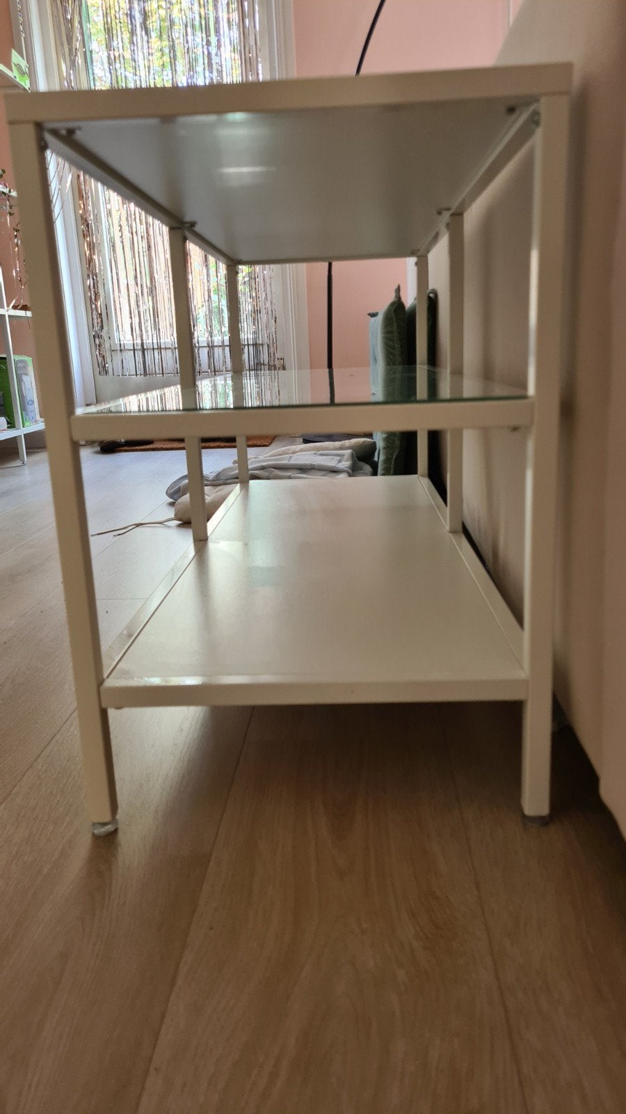 IKEA TV meubel met glazen plaat - 100x36x53cm, Ophalen of Verzenden