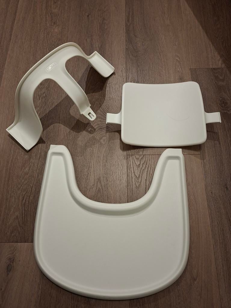 stokke babyset met playtray, Kinderen en Baby's, Kinderstoelen, Ophalen, Zo goed als nieuw, Meegroeistoel