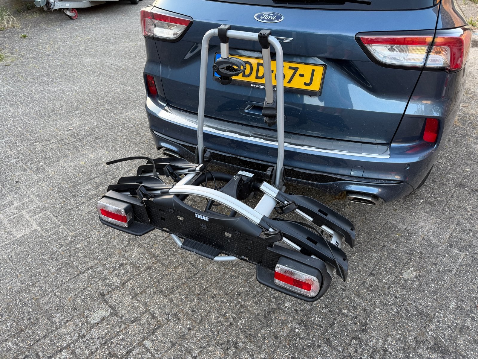Thule Euroway G2 921 Fietsendrager Kantelbaar - ZGAN, Auto diversen, Fietsendragers, Ophalen, 2 fietsen, Zo goed als nieuw, Trekhaakdrager