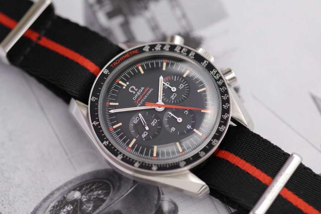 Omega Speedmaster Ultraman - Full set 2018, Sieraden, Tassen en Uiterlijk, Gebruikt, Staal, Polshorloge, Overige materialen
