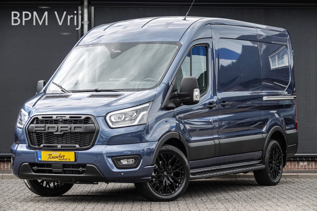 Ford Transit L2H2 | 165Pk A8 Aut. | Raptor Edition | 2x Schu, Auto's, Bestelauto's, Bedrijf, Te koop, ABS, Achteruitrijcamera