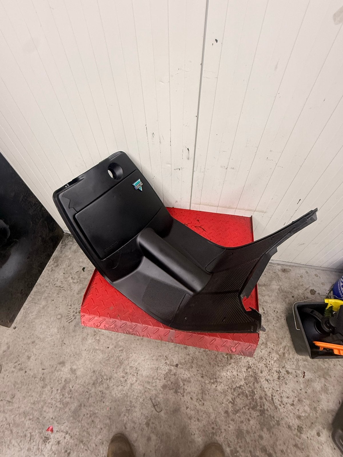 Piaggio SKR / Skipper beenschild plus voetplank, Ophalen of Verzenden, Gebruikt, Kap, Piaggio