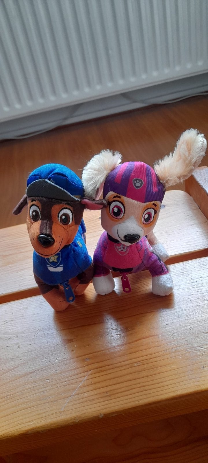 Paw Patrol knuffels Chase en Skye - met ophanghaakje, Overige merken, Meerkleurig, Klein (minder dan 20 cm), Paw Patrol