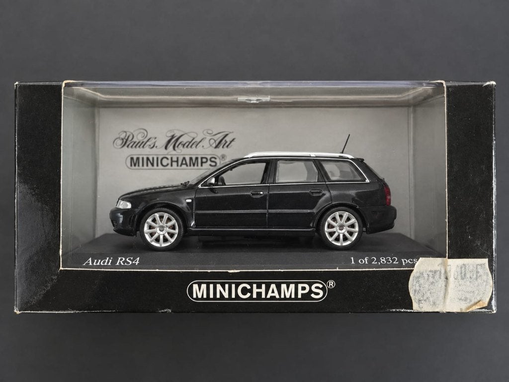 Minichamps Audi RS4 B5 Avant 1:43– 430 019310 – limited 2832, Hobby en Vrije tijd, Ophalen of Verzenden, Gebruikt, Auto, MiniChamps