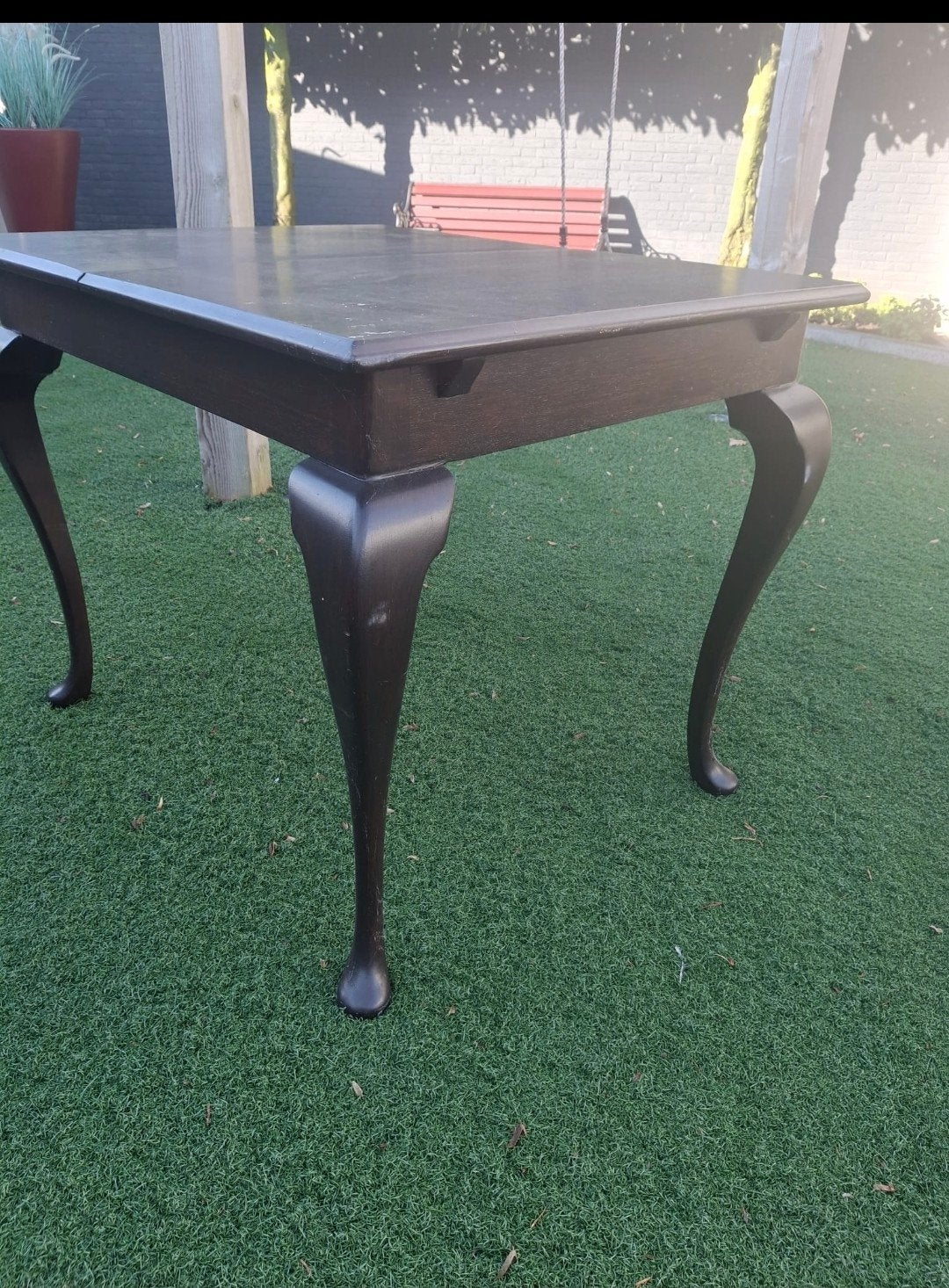 Antieke barok eettafel met 4 biedermeier stoelen, Antiek en Kunst, Ophalen of Verzenden