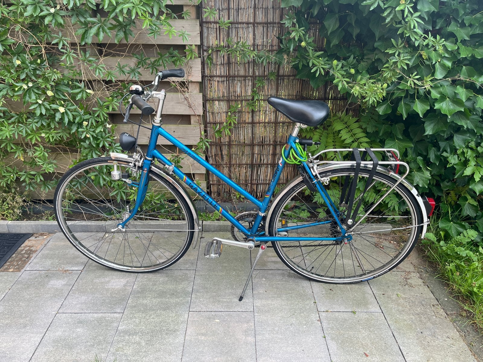 Vintage Gazelle fiets uit jaren '90, klassiek blauw, Ophalen, Gebruikt, 47 tot 50 cm, Versnellingen