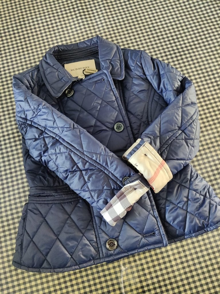 Origineel Burberry: donkerblauwe jas mt 110/116 NIEUW, Meisje, Nieuw, Ophalen of Verzenden, Burberry