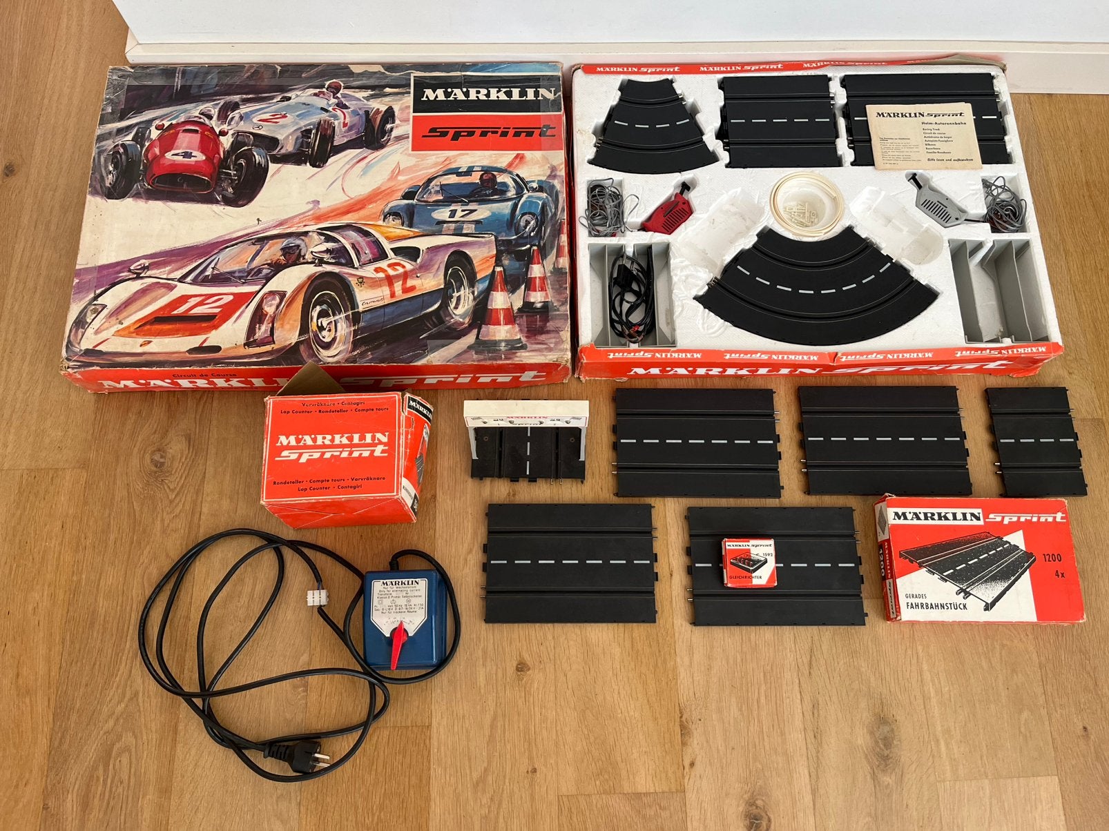 Märklin Sprint Racebaan Slot Car Baan Vintage Speelgoed, Overige merken, Zelf te bouwen, Ophalen of Verzenden, Elektrisch