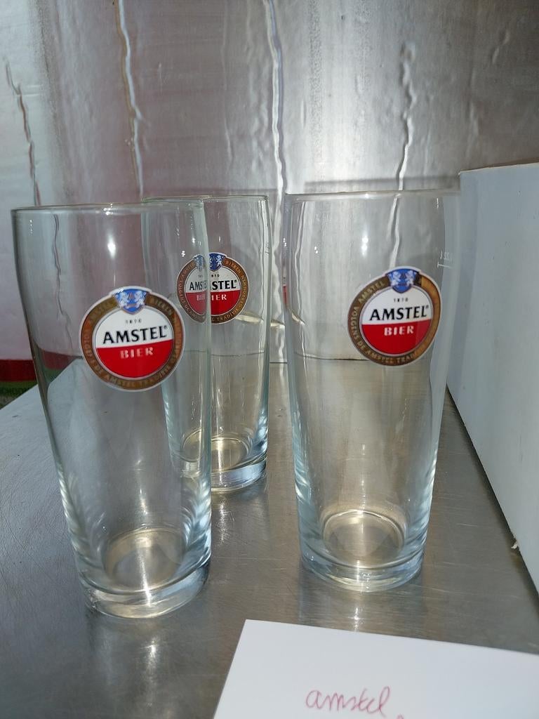 Amstel Bierglazen - Fluitjes (22cl) - 5 dozen à 12 stuks, Ophalen