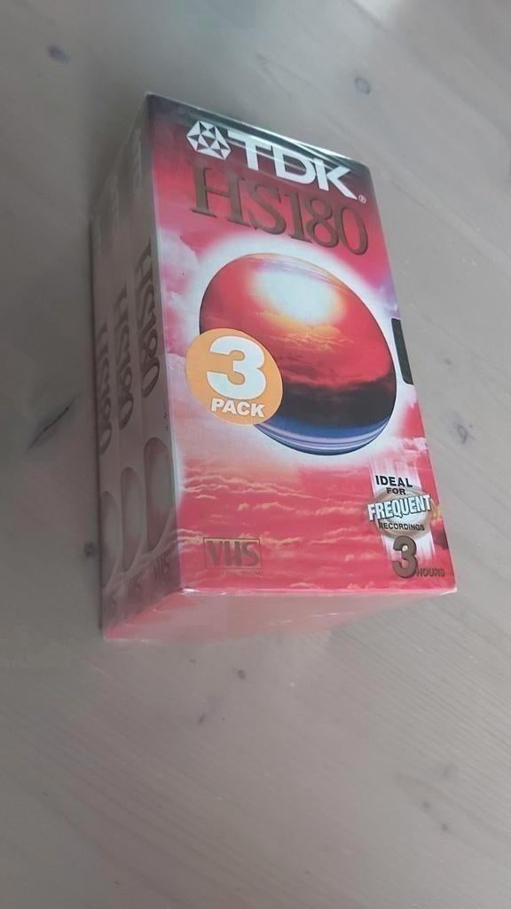 VHS 180 min. Nieuwe banden TDK/Sony/Maxell, 8 (3+4+1) stuks, Ophalen of Verzenden, Nieuw, Videoband