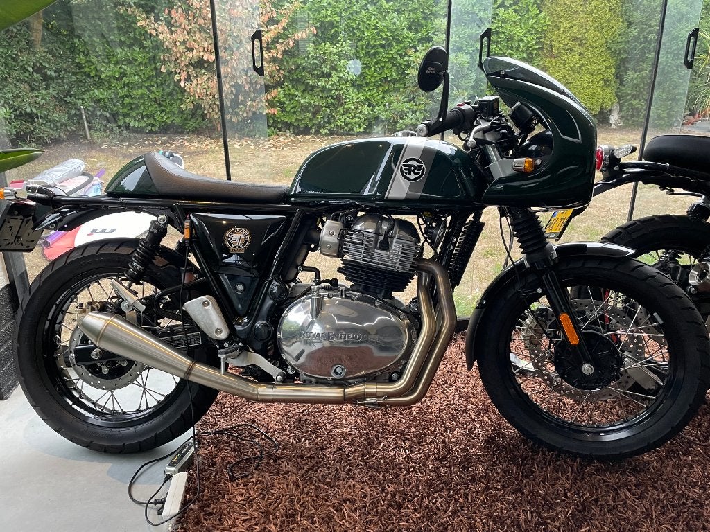 Royal Enfield Continental GT 650, Motoren, 2 cilinders, Occasion, Minimaal motorrijbewijs A2, Sportuitlaat