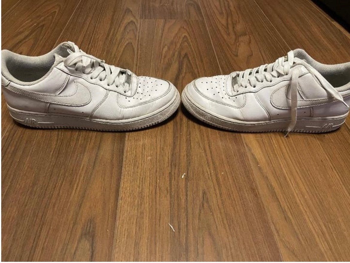 Witte Nike Air Force 1 sneakers maat 42, Ophalen of Verzenden, Gedragen, Wit, Sneakers of Gympen