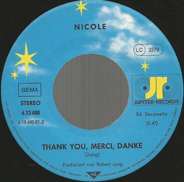 Nicole - ein bisschen frieden, Gebruikt, 7 inch, Ophalen of Verzenden, Pop