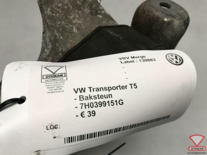 vw transporter t5 baksteun motorsteun 7h0399151g, Auto-onderdelen, Gebruikt, Volkswagen, Volkswagen AG, Berliner Ring 2
38440  Wolfsburg, DE