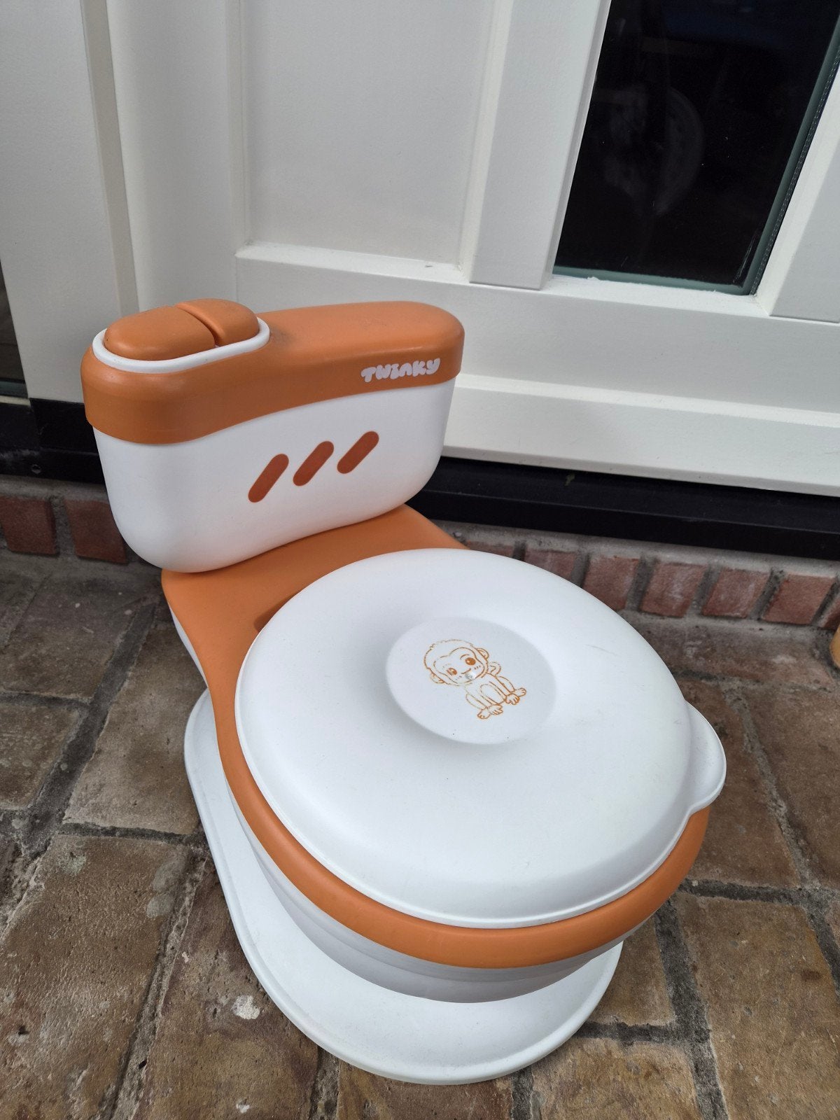 Twinky kinderpotje - Oranje en wit, Ophalen of Verzenden, Gebruikt