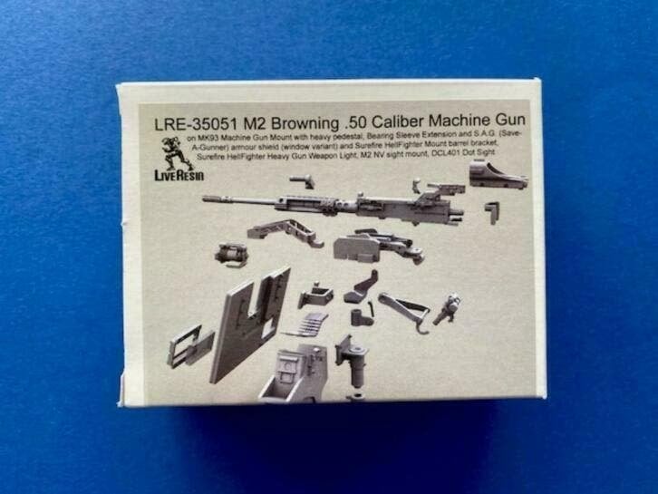 LiveResin	LRE35051	M2 Browning .50 Cal. MG on MK93 1/35, Verzenden, Nieuw, 1:35 tot 1:50