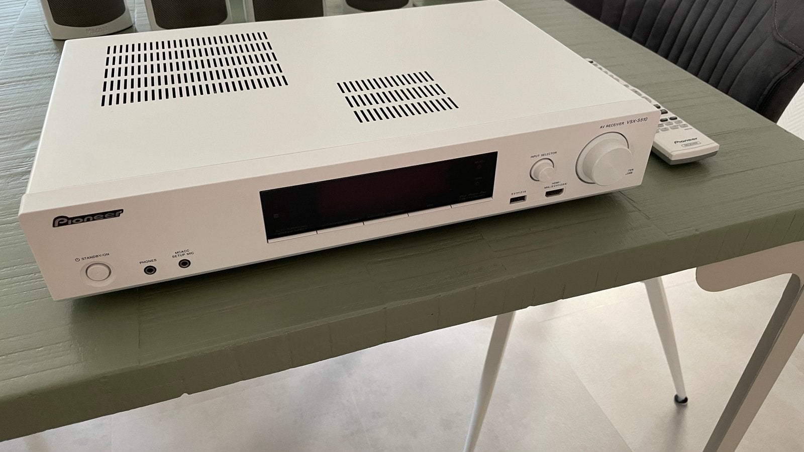 Pioneer VSX-S510-W Slimline 6.2 AV-Receiver (Wit), Audio, Tv en Foto, Ophalen, Zo goed als nieuw, Pioneer, 5.1-systeem