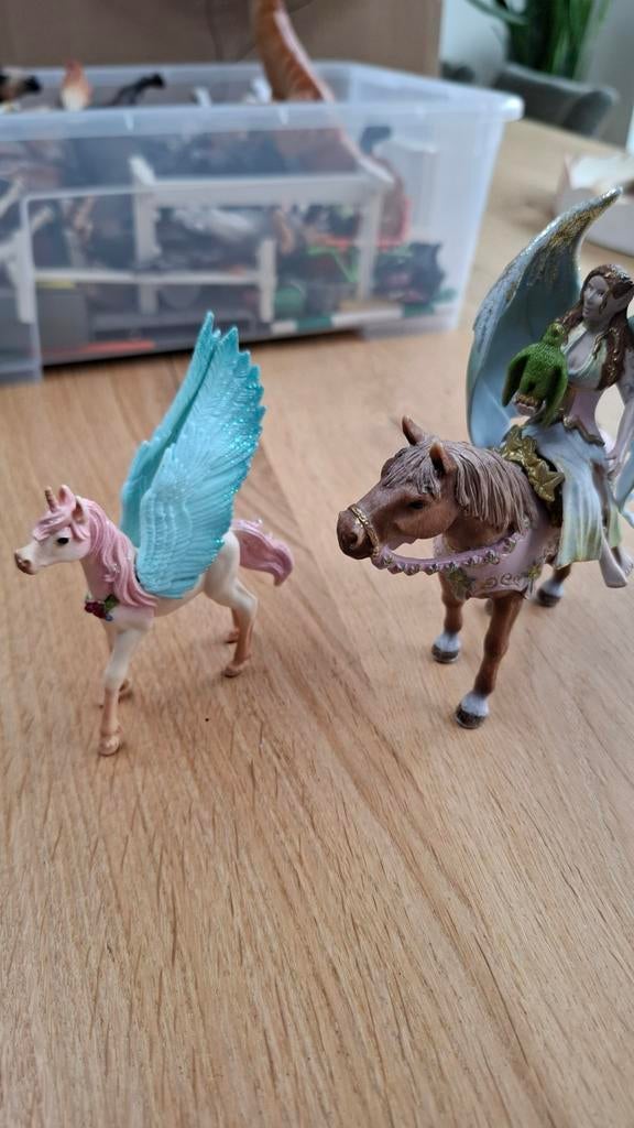 Schleich Fantasy Paarden - Eenhoorn en Elf op Paard, Ophalen of Verzenden