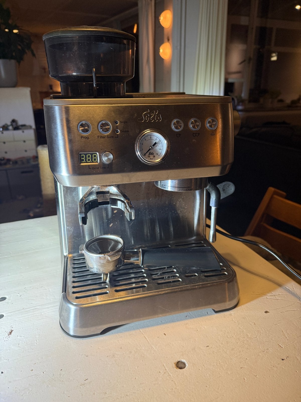 Defect - Solis Barista Perfetta Plus Espr.mach.bonenmaler, Espresso apparaat, Koffiebonen, 1 kopje, Niet werkend