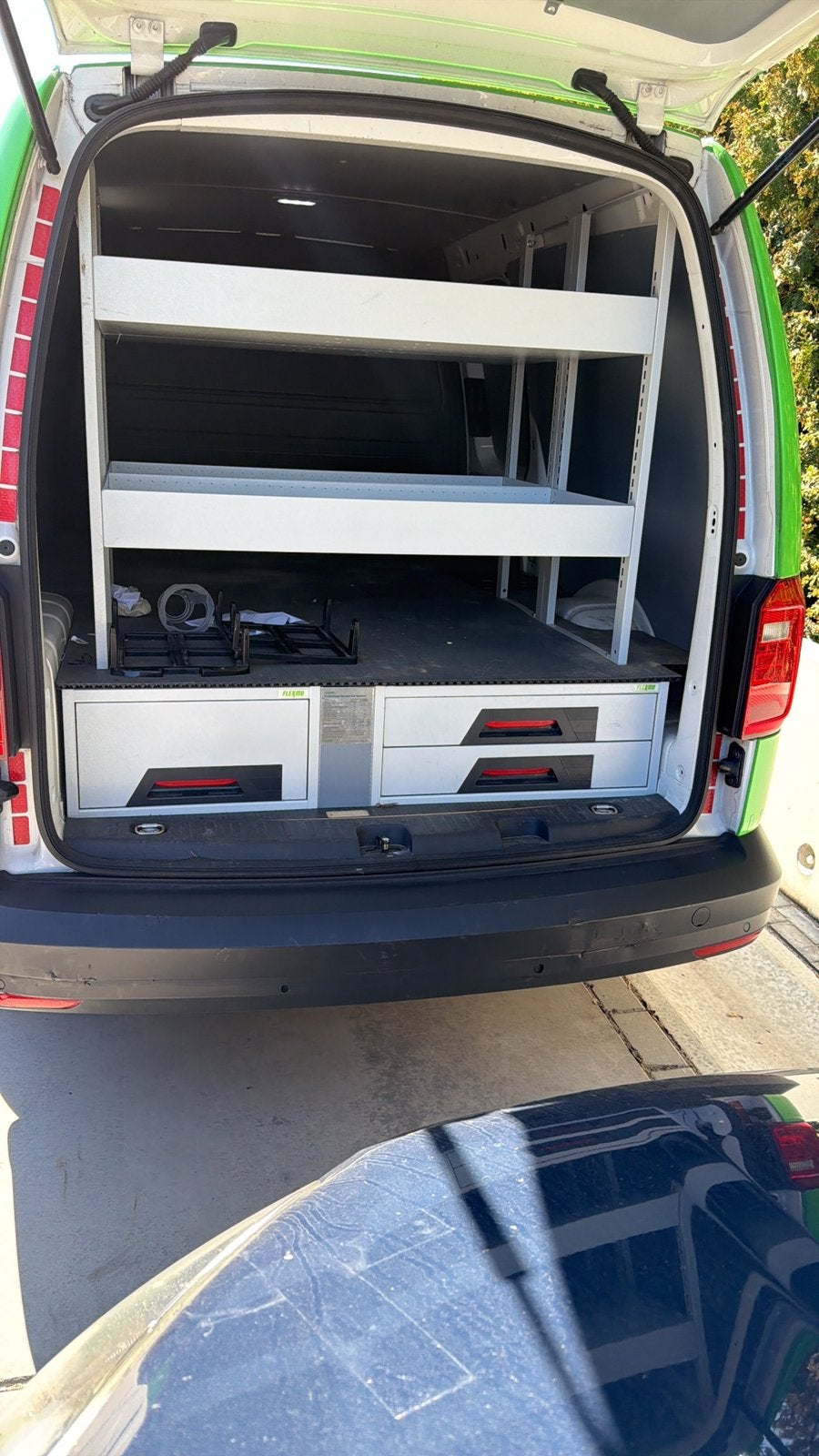 Bedrijfswagen inrichting Volkswagen Caddy cargo maxi, Ophalen, Zo goed als nieuw