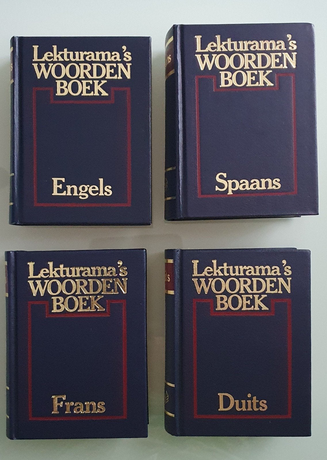 Complete vintage set Lekturama Woordenboeken (4 st.), Boeken, Prisma of Spectrum, Verzenden, Spaans, Zo goed als nieuw