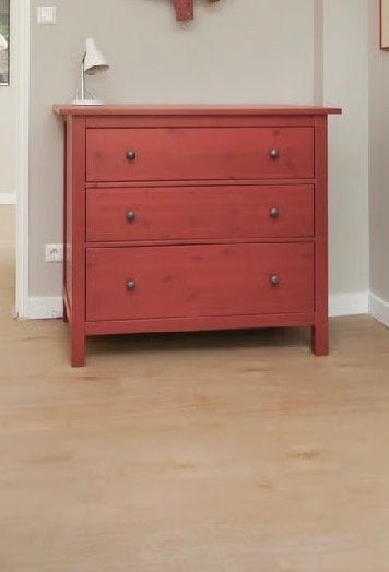 IKEA Hemnes Ladekast - Rood, Ophalen, Gebruikt, 100 tot 150 cm, 3 of 4 laden