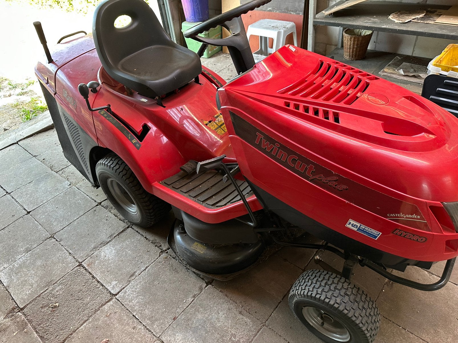 Zitmaaier twincut plus KOOPJE wegens overbodig, Tuin en Terras, Zitmaaiers, Ophalen, Gebruikt