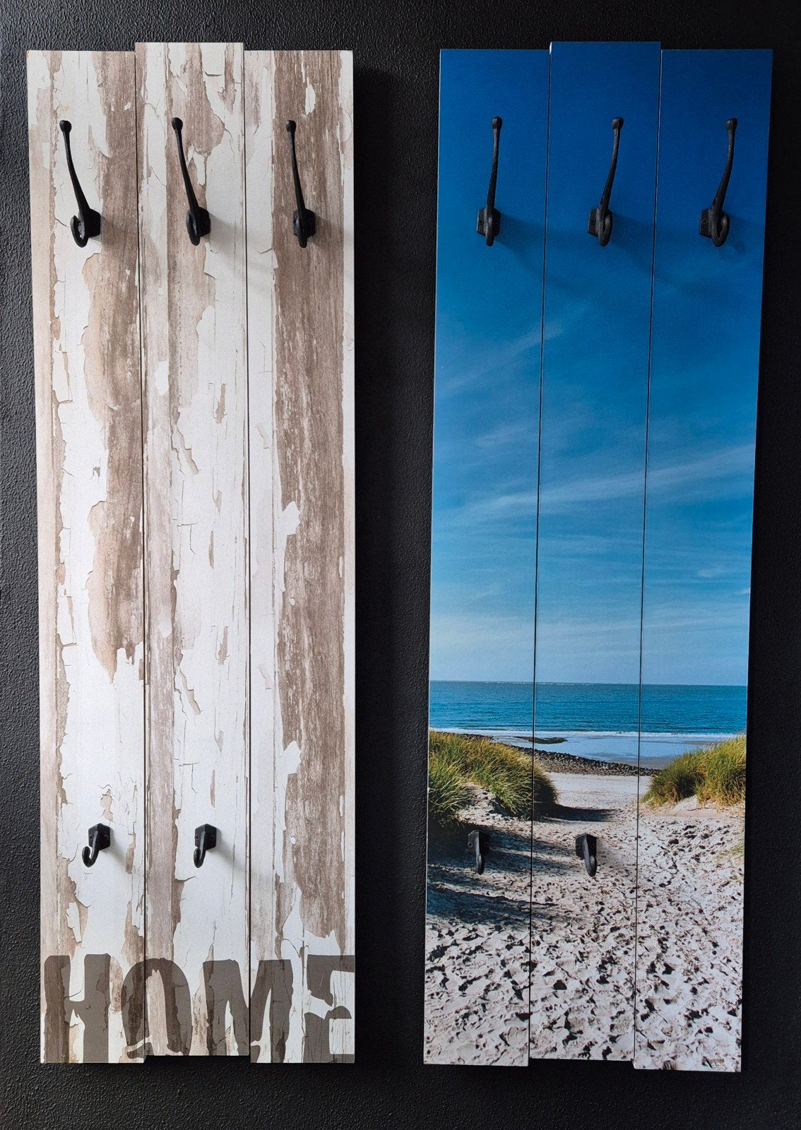 Twee wandkapstokken - 44,5x141cm - HOME & Strand, Gebruikt, 100 tot 150 cm, Hout, Ophalen