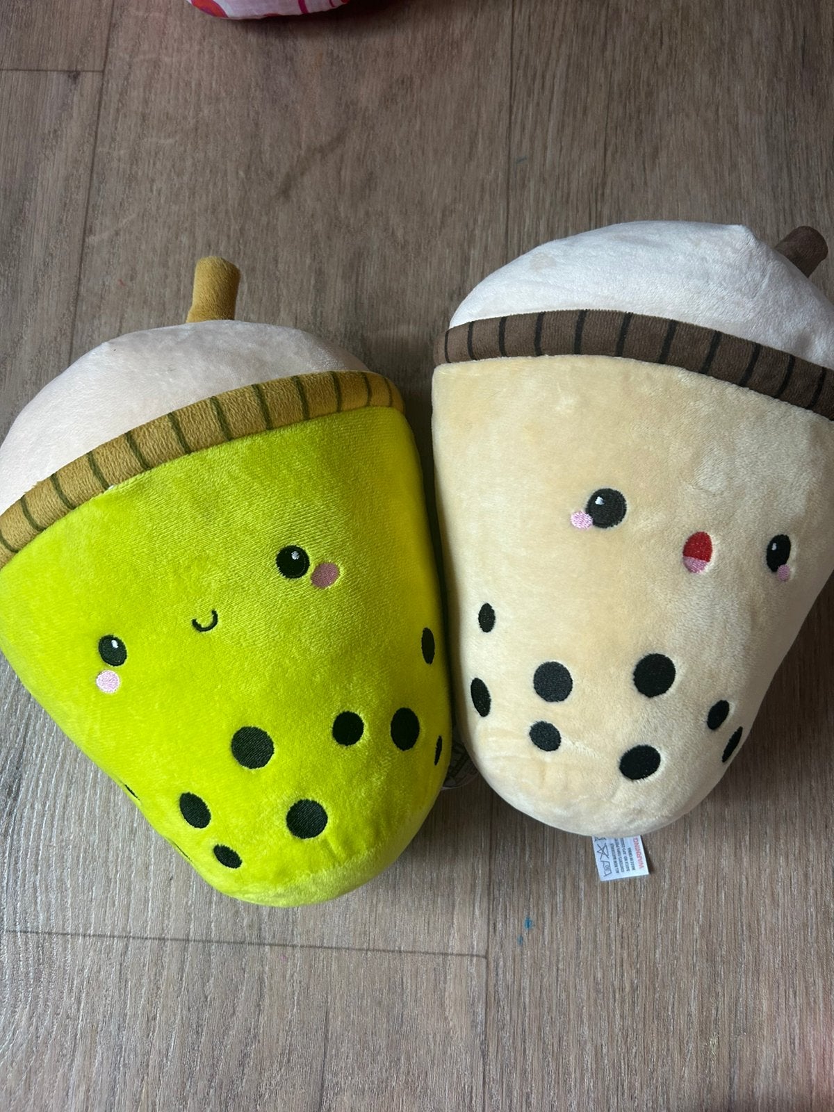 Set van 2 schattige bubble tea / boba knuffels, Kinderen en Baby's, Speelgoed | Knuffels en Pluche, Ophalen, Zo goed als nieuw