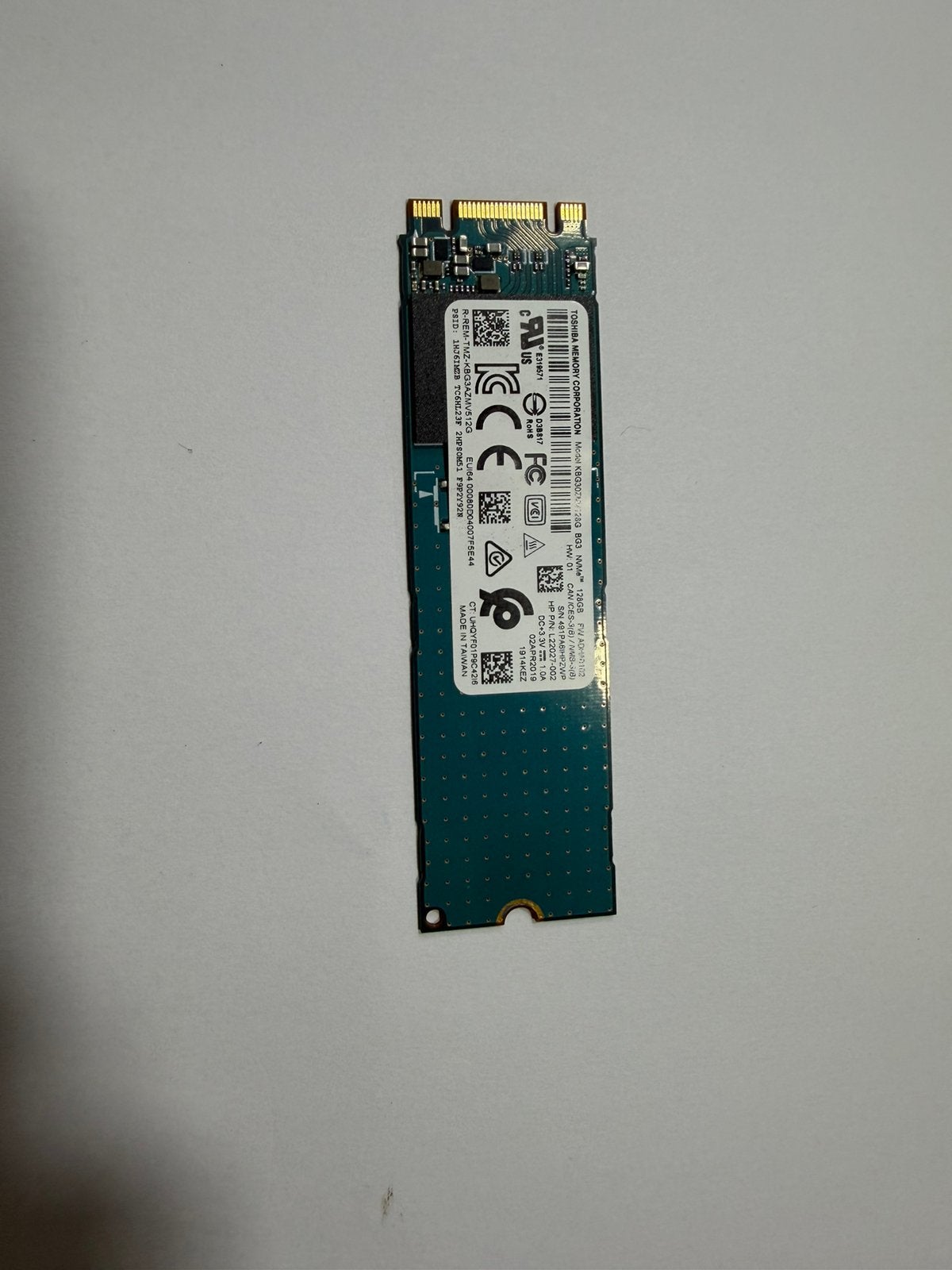 Toshiba 128GB M.2 SATA SSD - Zo goed als nieuw, Ophalen of Verzenden, Zo goed als nieuw, Toshiba, Toshiba
