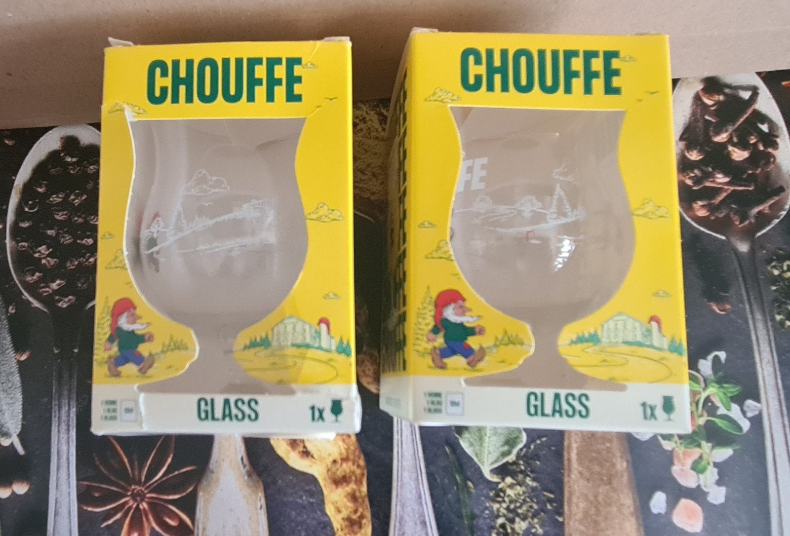 Nieuwe Chouffe bierglazen - Klein formaat, Ophalen of Verzenden, Nieuw, Glas
