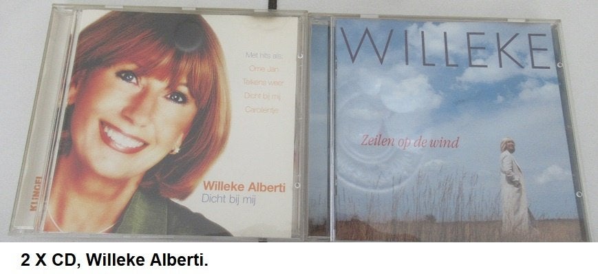 WILLEKE ALBERTI, nw. staat 2 stuks CD's, Ophalen of Verzenden, Zo goed als nieuw, Levenslied of Smartlap