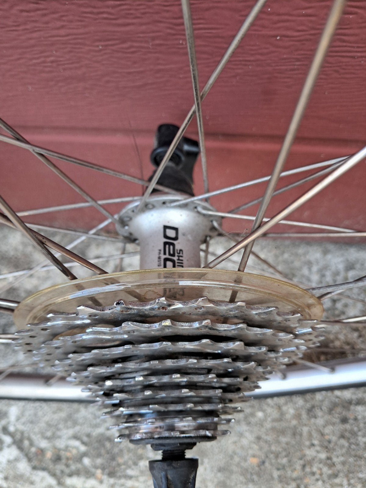 Set wielen van Deodore van Shimano, Ophalen